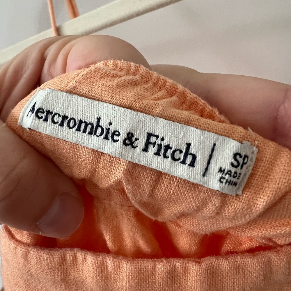 Abercrombie & Fitch Peach Tiered Maxi Dress - Picture 6 of 7